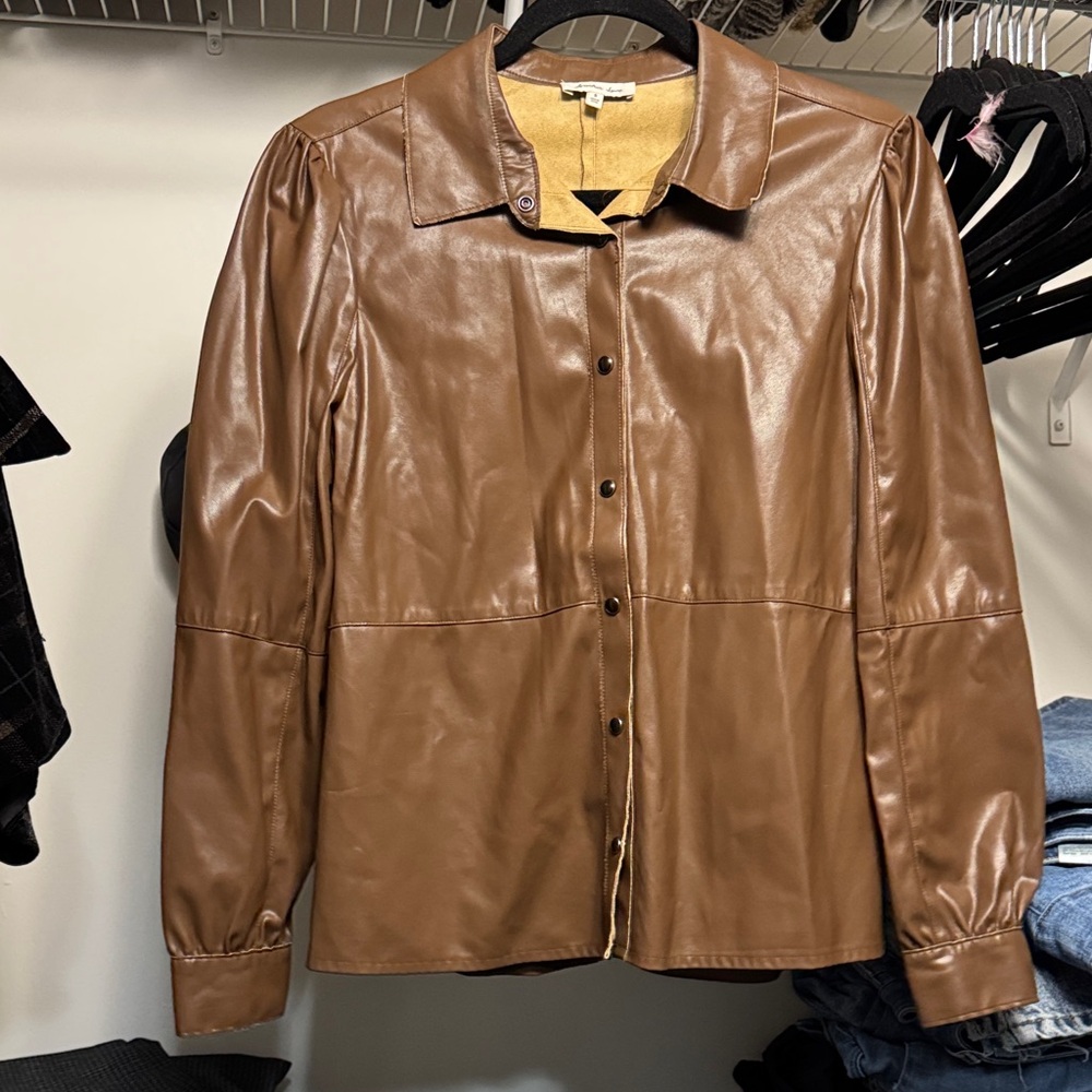 Another Love Brown Button Down Shirt